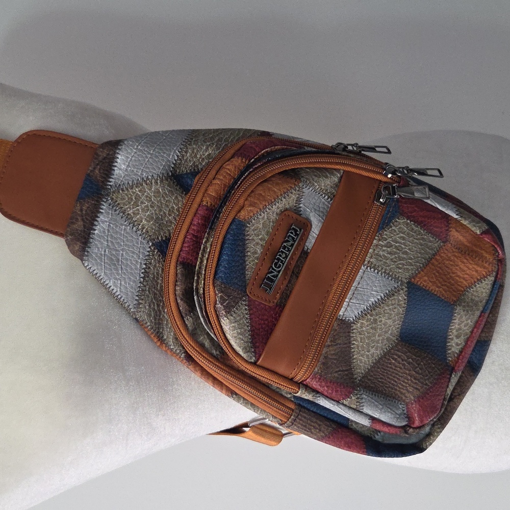 Kipling Multicolor Patchwork Chest Bag - Picture 2 of 7